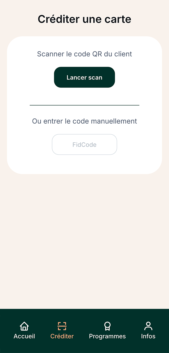 App screen